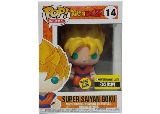 Funko Pop! Dragon Ball Super Saiyan Goku 14 GITD EE Exclusive + Protector