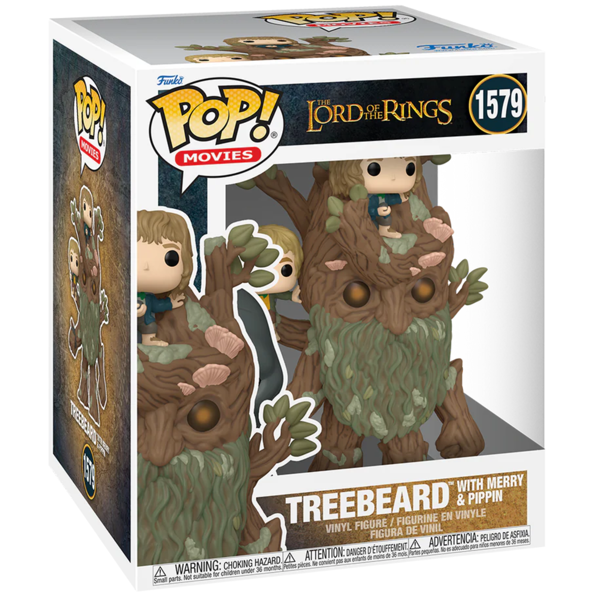 Funko Pop! The Lord of the Rings - Treebeard with Merry & Pippin 1579 6-Inch Figure