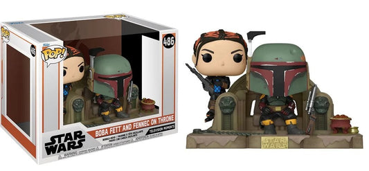 Funko Pop! Star Wars Boba Fett And Fennec On Throne 486