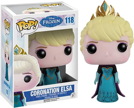 Funko Pop! Disney Frozen Coronation Elsa 118 + Free Protector