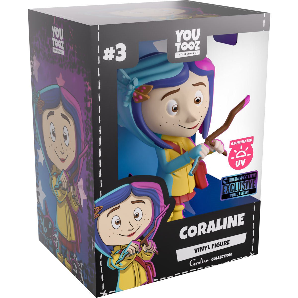 EE Exclusive Coraline & Cat Illuminated Youtooz! Limited Edition 1000 PCS Vinyl Figure