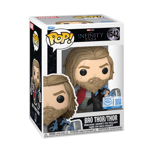Funko Pop! Marvel The Infinity Saga : Bro Thor / Thor 1542 Funko Special Edition Figure + Pop Protector