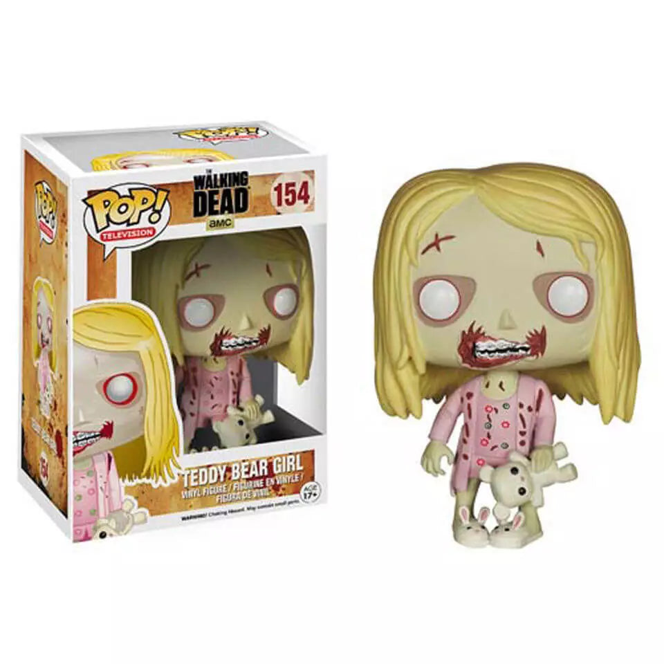 Funko Pop! The Walking Dead Teddy Bear Girl Walker 164 (VAULTED) + Free Protector