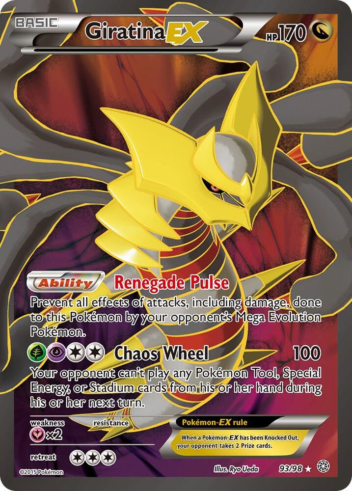 Pokemon TCG! Giratina EX (93 Full Art) - XY - Ancient Origins (AOR) LIGHTLY PLAYED