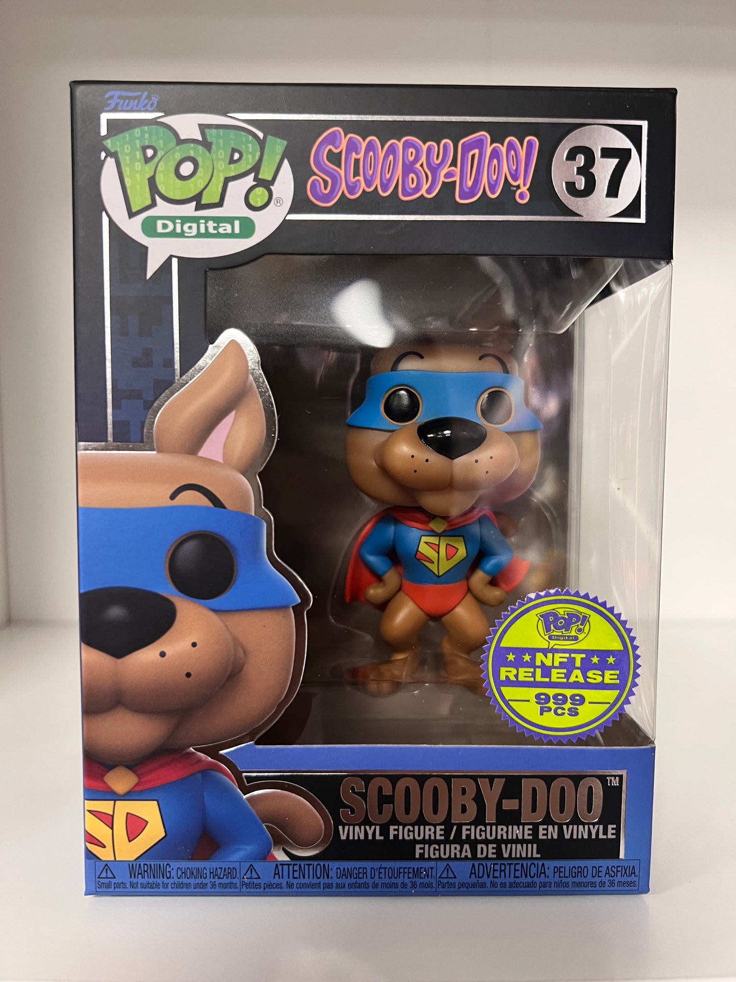 Funko Pop! Digital : Scooby-Doo! NFT Release Super Scooby 37 999 PCS + Pop Protector