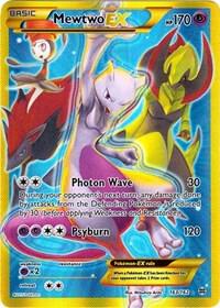 Pokemon TCG! Mewtwo EX (163 Secret Full Art) - XY - BREAKthrough (BKT) HEAVILY PLAYED