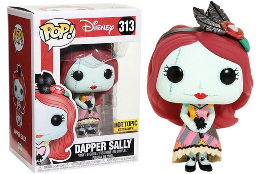 Funko Pop! Disney Tim Burton’s The Nightmare Before Christmas Dapper Sally Hot Topic Exclusive 313 + Free Protector