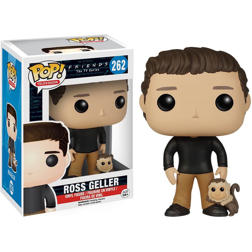 Funko Pop! Friends The TV Series - Series 1 Ross Geller 262 + Pop Protector (VAULTED)