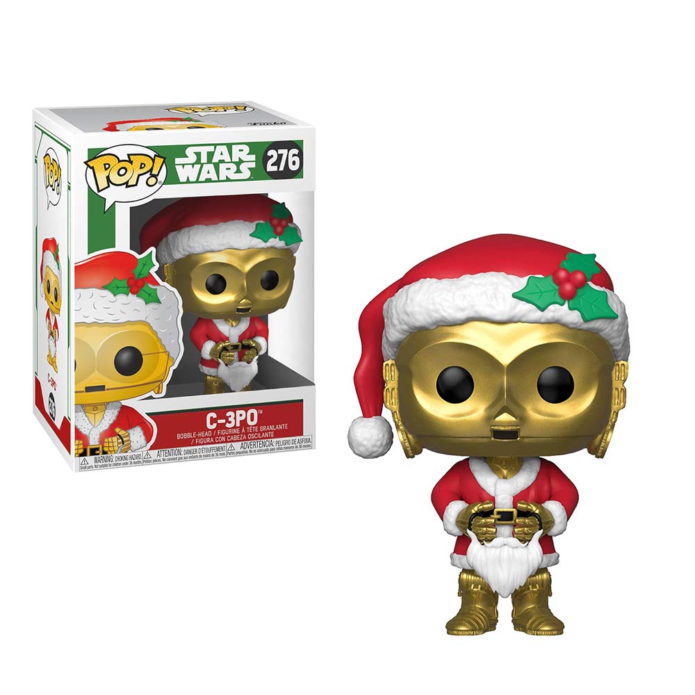 Funko Pop! Star Wars Christmas Editoon C-3PO (Santa) 276 + Free Protector (VAULTED) (box ware)