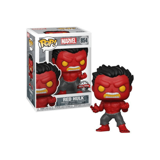 Funko POP! Marvel - Red Hulk 854 Funko Special Edition + PROTECTOR!