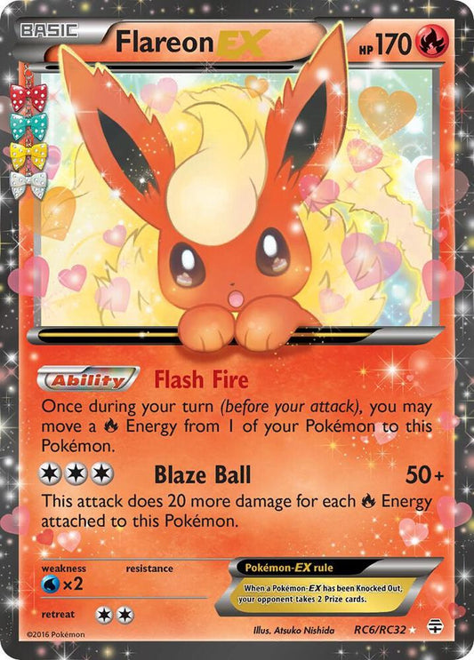 Pokemon tcg! Flareon EX - Generations: Radiant Collection (GEN)