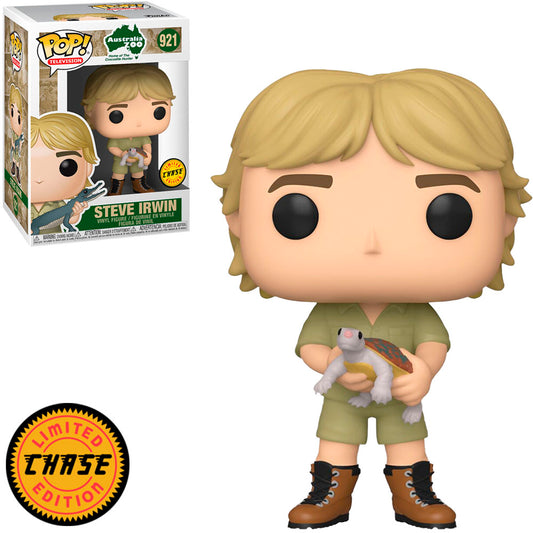 Funko Pop! Australia Zoo - Steve Irwin 921 CHASE + Free Protector