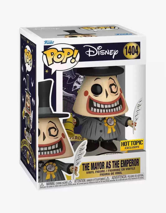 Funko Pop! Disney The Nightmare Before Christmas The Mayor As The Emperor 1404 Hot Topic Exclusive + Free Protector