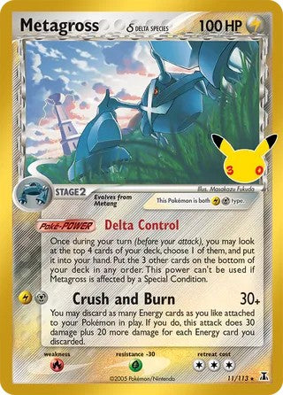 Pokemon TCG! Metagross 2026 30th Celebration #11/113 Near Mint