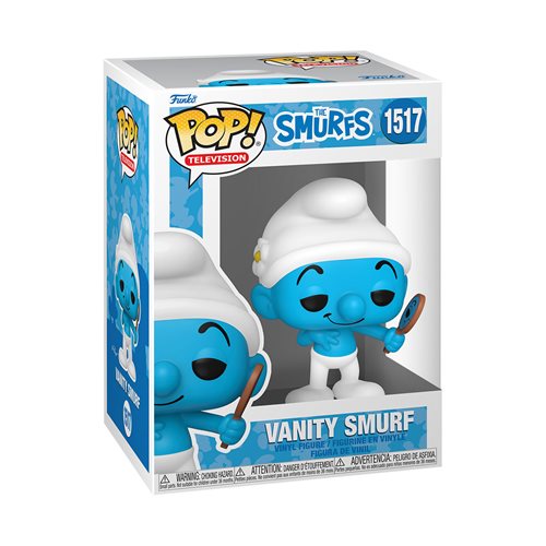 The Smurfs Classic Vanity Smurf Funko Pop! Vinyl Figure #1517 + PoP Protector