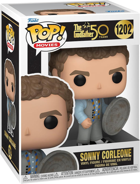 1202 Funko Pop! Movies: The Godfather 50th - Sonny Corleone (with Trash Can Lid) + PoP Protector