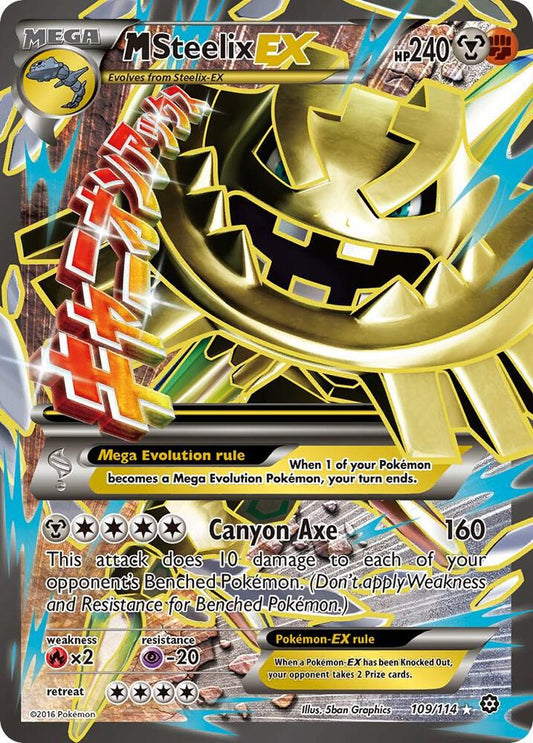 Pokemon TCG! M Steelix EX (Full Art) - XY - Steam Siege (STS)