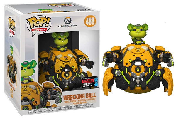 Funko Pop! Overwatch : Wrecking Ball 488 Funko 2019 Fall Convention Exclusive 6-Inch Figure (VAULTED)