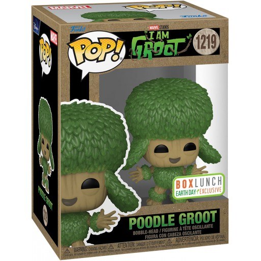 Funko POP! I AM GROOT #1219 - Poodle Groot Box Lunch Earth Day Exclusive + PROTECTOR!