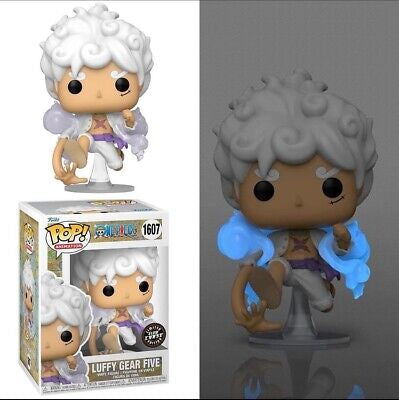 Funko Pop! One Piece Luffy Gear Five 1607 Glow CHASE + Free Protector