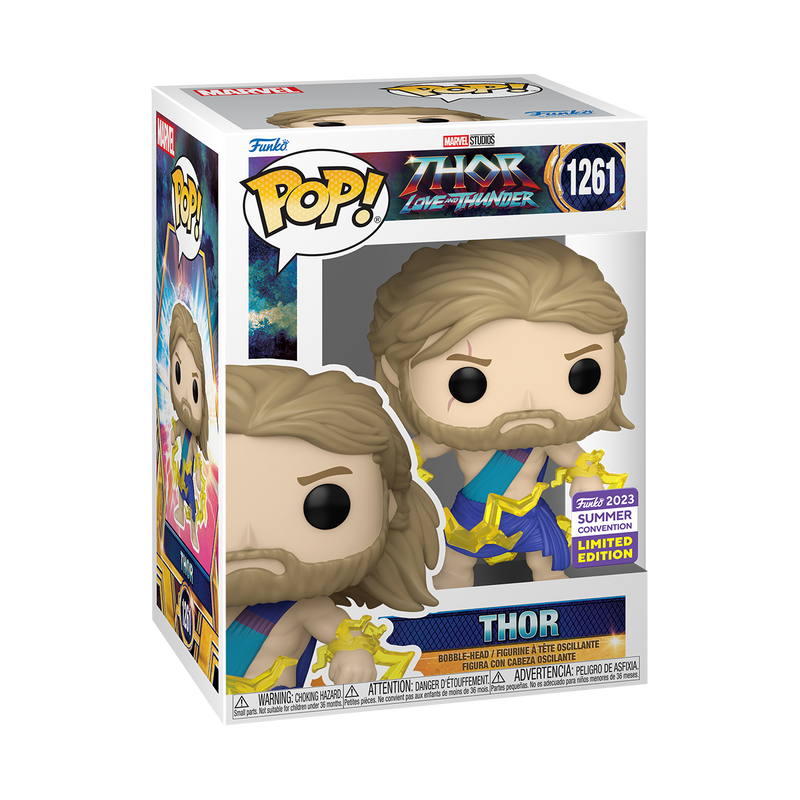 Funko POP! Thor Love and Thunder #1261 - Thor 2023 Summer Convention + PROTECTOR!