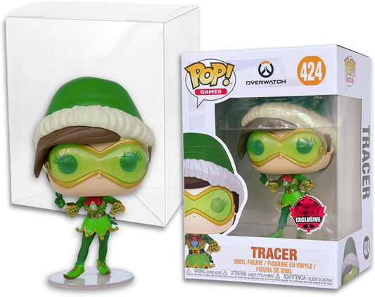 Funko POP! Games: Overwatch #424 - Tracer (Elf) EB Exclusive + Protector