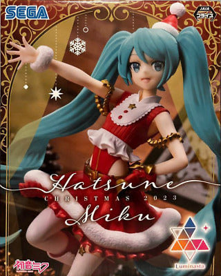 Hatsune Miku Christmas 2023 Statue Figure SEGA Luminasta Prize Vocaloid From Japan *New In Box*