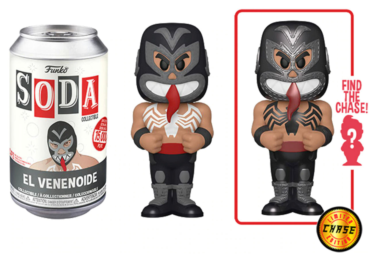 Marvel Lucha Libre Edition El Venenoide Sealed Limited Edition Funko Soda Pop Figure - Chance of CHASE!