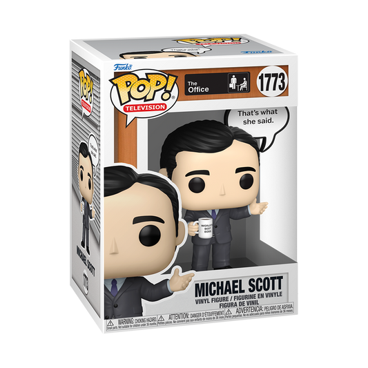 Funko Pop! The Office - Michael Scott 1773 Figure + Pop Protector