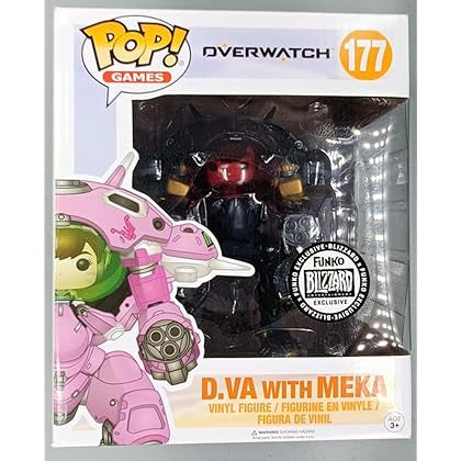 Funko Pop! Overwatch : D.Va With Meka 177 Funko Blizzard Entertainment Exclusive 6-Inch Figure