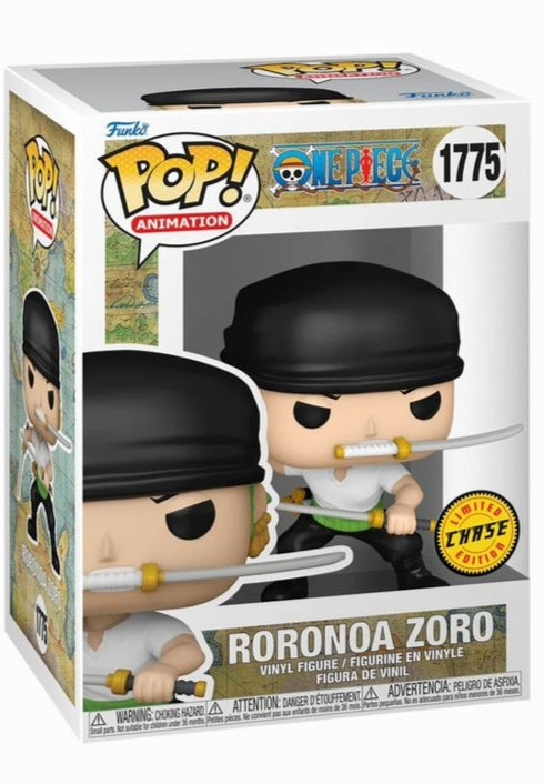 Funko Pop! One Piece Black Bandana Roronoa Zoro CHASE 1775 + Free Protector