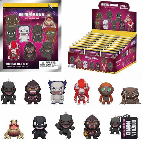 Godzilla x Kong - The New Empire Series 2 Mystery 3D Foam Figural Bag Clip (One Variation Chosen at Random)
