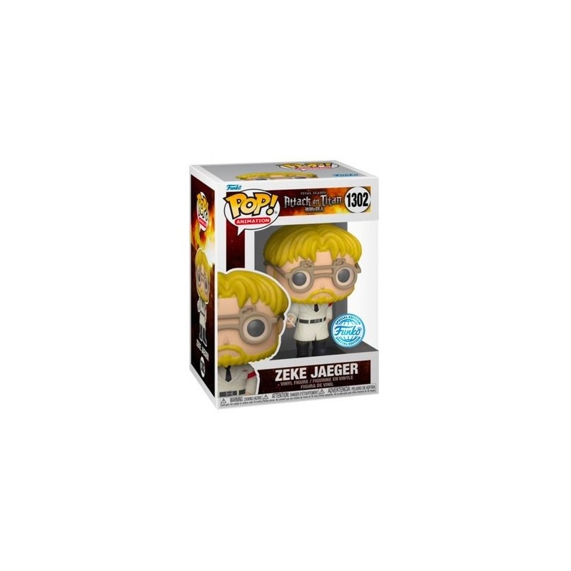 Funko POP! Animation: Attack On Titan - ZEKE JAEGER #1302 Special Edition exclusive + PROTECTOR!