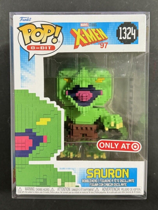 Funko Pop! 8-Bit: Marvel X-Men '97 Sauron #1324 TARGET EXCLUSIVE + PoP Protector
