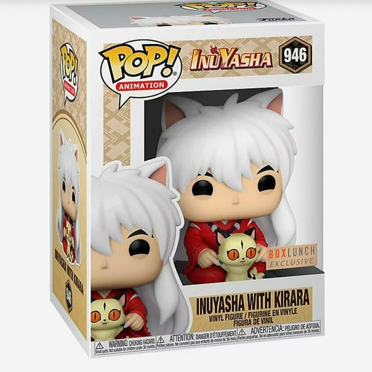 Funko Pop! Inuyasha with Kirara 946 BoxLunch Exclusive + Free Protector
