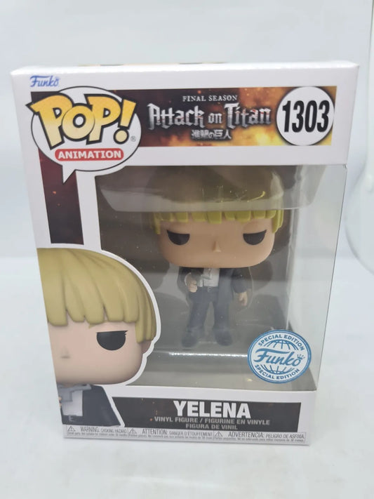 Funko Pop Vinyl Figure # 1303 Yelena Attack on Titan Animation Special Edition PoP Protector