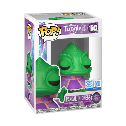 Funko Pop! Disney Tangled - Pascal in Dress 1643 Funko Special Edition Figure + Pop Protector