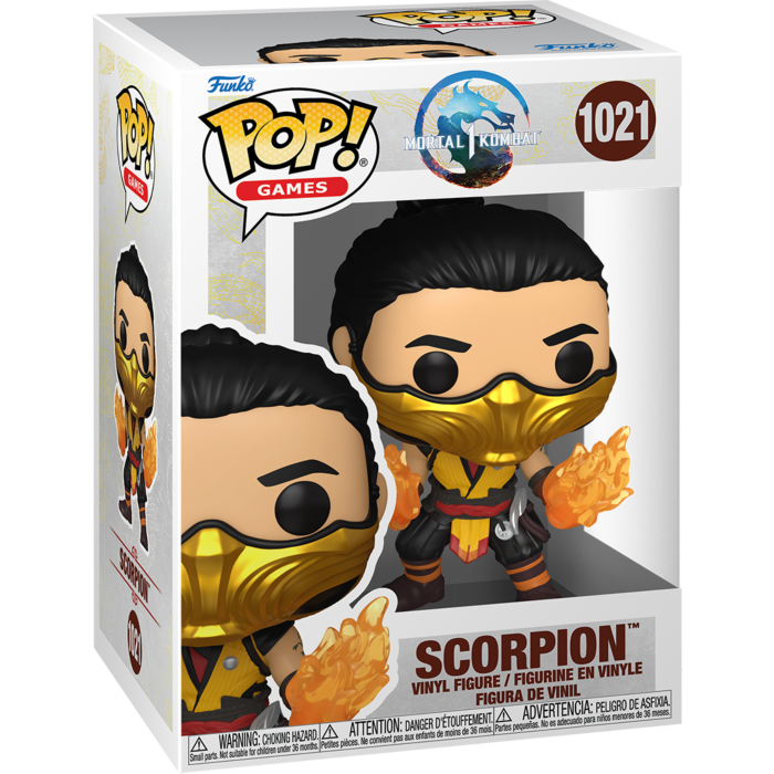 Funko Pop! Mortal Kombat - Scorpion 1021 + Free Protector