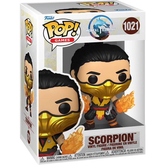 Funko Pop! Mortal Kombat - Scorpion 1021 + Free Protector