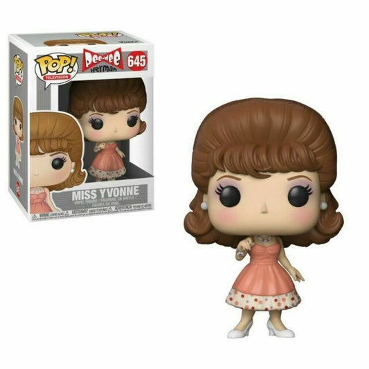 Funko Pop! Pee-Wee Herman Miss Yvonne 645 + Pop Protector