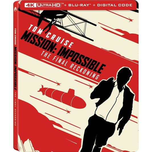 Tom Cruise Mission: Impossible - The Final Reckoning (Steelbook) (4K Ultra HD + Blu-ray + Digital Copy)