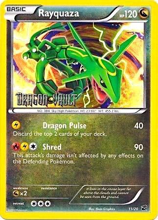 Pokemon TCG! Rayquaza - 11/20 (Dragon Vault) - Blister Exclusives (BLE)