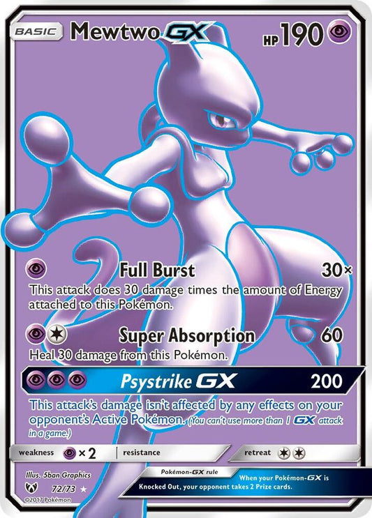 Pokemon TCG - Mewtwo GX (Full Art) - Shining Legends (SHL)