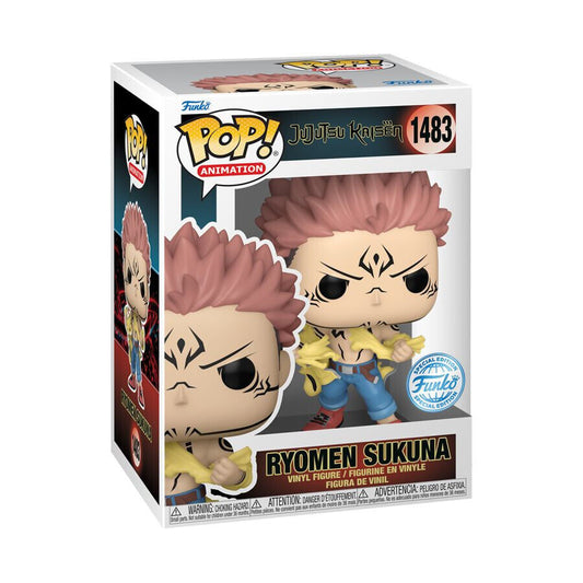 Funko Pop! Jujutsu Kaisen - Ryomen Sukuna Tearing Shirt Funko Special Edition 1483 + Free Protector