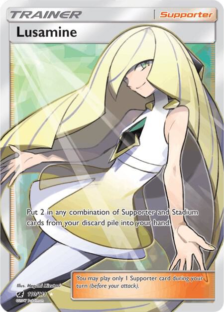 Pokemon TCG! Lusamine (Full Art) - SM - Crimson Invasion (SM04)