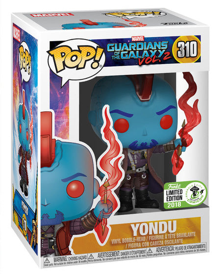 Funko Pop! Marvel Guardians of the Galaxy Vol. 2 Yondu 310 Emerald City Funko 2018 Exclusive (VAULTED) + Free Protector