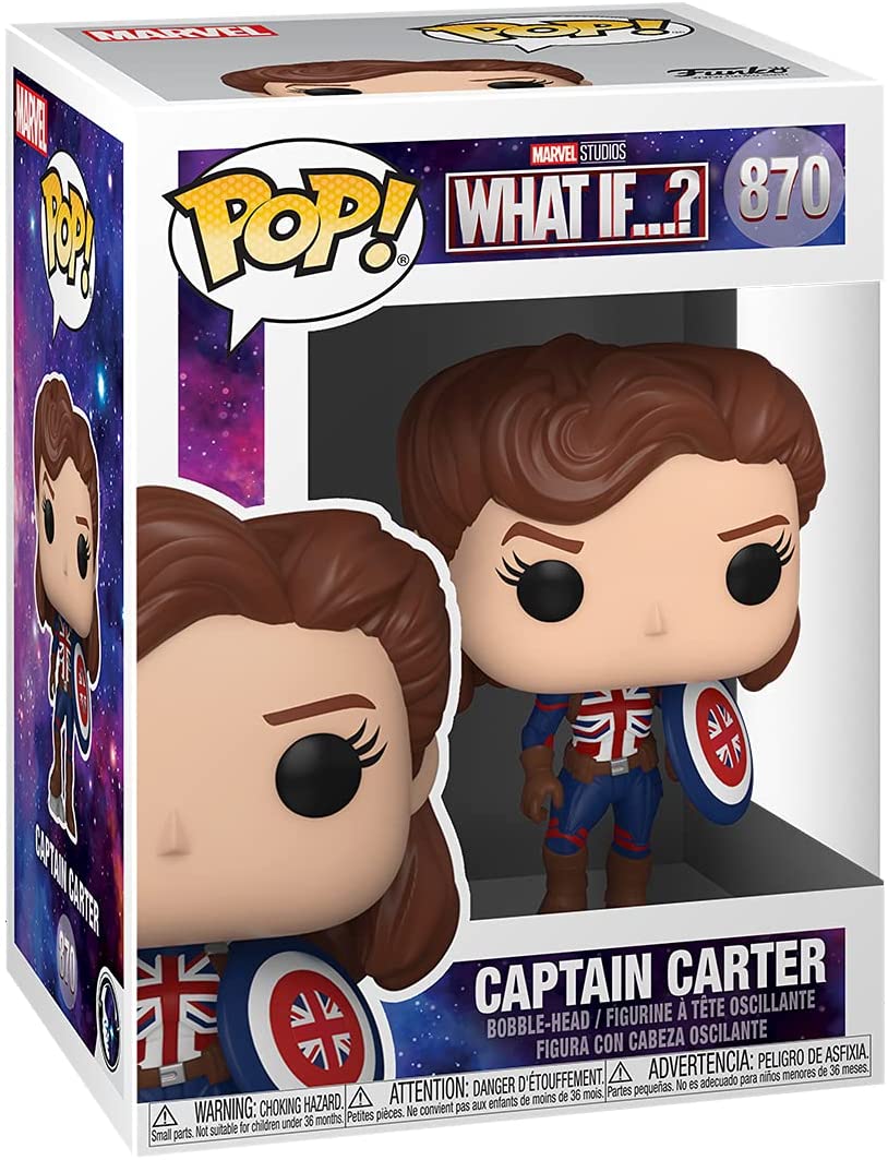 Funko Pop! Marvel Studios What If…? Captain Carter 870 + Free Protector