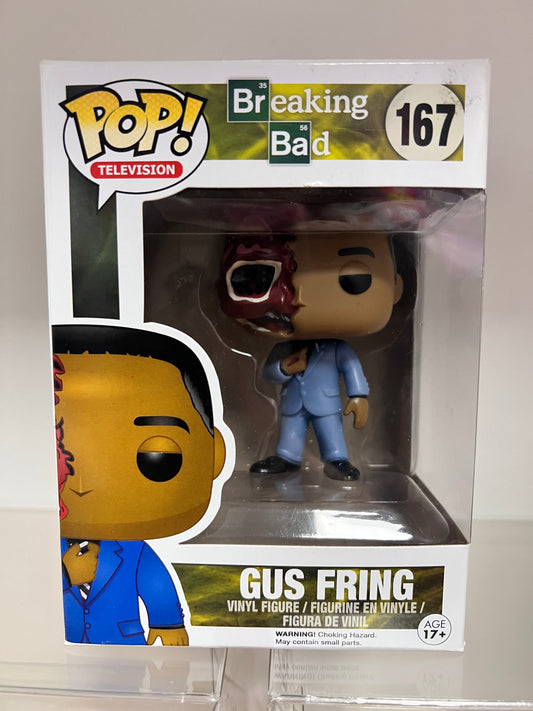 Funko Pop! Breaking Bad - Gus Fring 167 VAULTED RARE Figure + Pop Protector