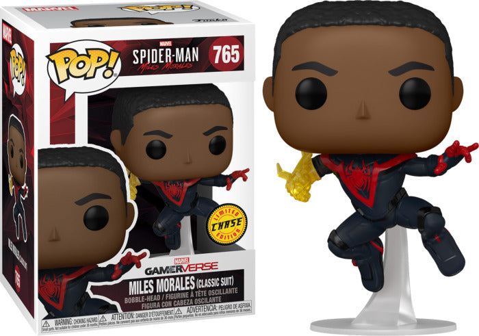 Funko Pop! Marvel Gamerverse Spider-Man Miles Morales (Classic Suit) 765 CHASE + Free Protector