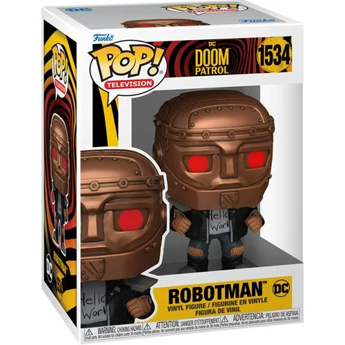 Doom Patrol Robotman Funko Pop! Vinyl Figure #1534 + Pop Protector